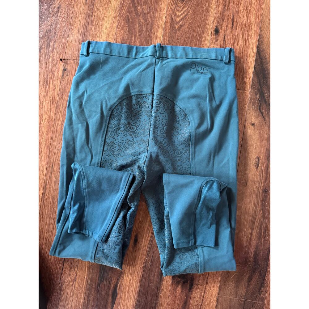 WOMENS PIPER BY SMARTPAK TEAL GREEN RIDING/HIKING LEGGING PANT SIZE MEDIUM - Picture 5 of 6